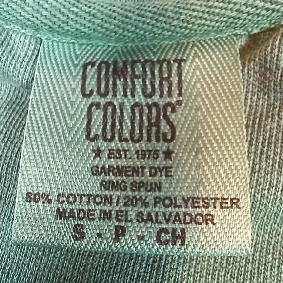 COMFORT COLORS Embroidered Bible Scripture Sweatshirt Psalm 23:1 Cotton Size S - Picture 5 of 11